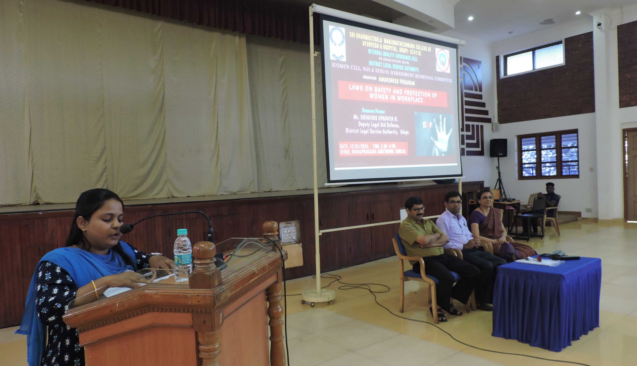 Awareness program on ‘laws on safety and protection of women in workplace